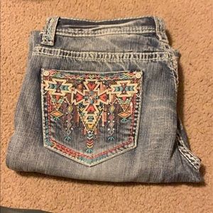 Rock and roll denim jeans